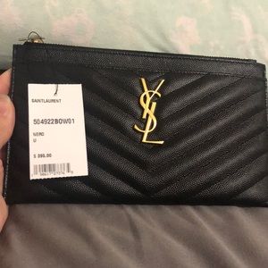 Yves Saint Laurent bill pouch. Brand new.